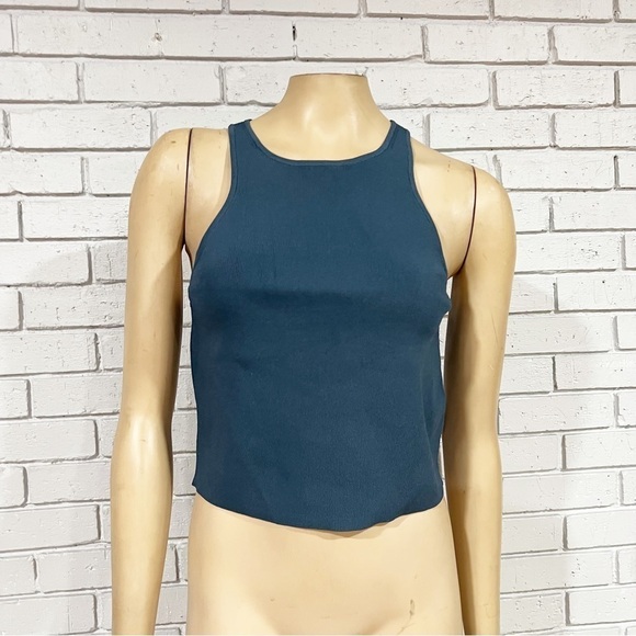 J.Crew Women’s Deep Midnight Supersculpt racerback sweater-tank - Picture 1 of 8